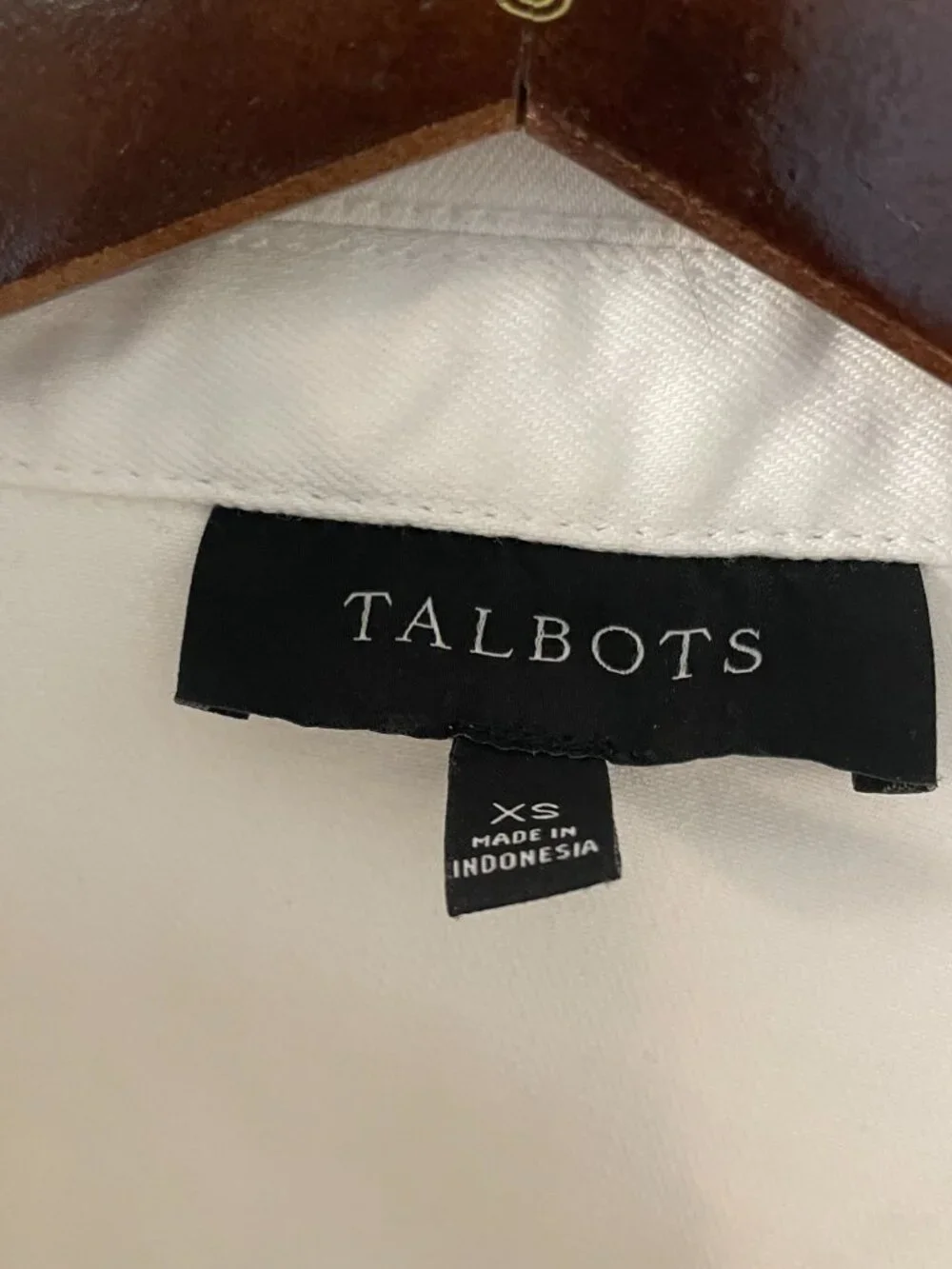 Talbots Classic Jean Jacket White Denim XS - Picture 5 of 8